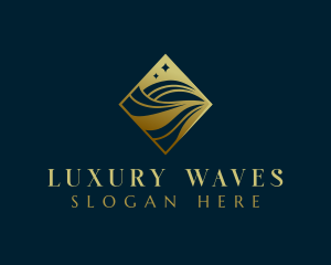 Luxury Premium Wave Firm logo design