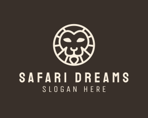 Safari Lion Face logo design