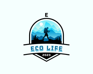 Mountain Peak Hiking logo design