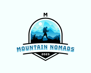 Mountain Peak Hiking logo design