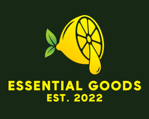 Lemon Essential Oil  logo design