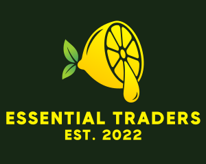 Lemon Essential Oil  logo design