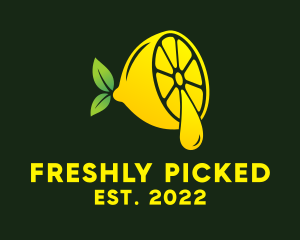 Lemon Essential Oil  logo design