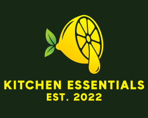 Lemon Essential Oil  logo design