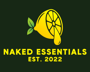 Lemon Essential Oil  logo design
