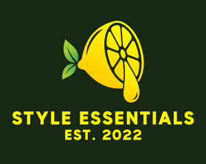 Lemon Essential Oil  logo design