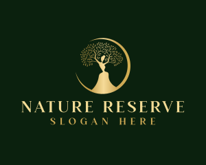 Natural Tree Woman logo design