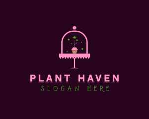 Plant Cupcake Bakery logo design