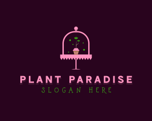 Plant Cupcake Bakery logo design