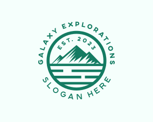 Mountain Nature Camping logo design