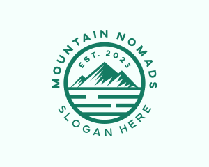 Mountain Nature Camping logo design