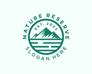 Mountain Nature Camping logo design