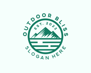 Mountain Nature Camping logo design