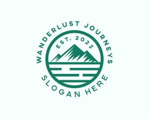 Mountain Nature Camping logo design