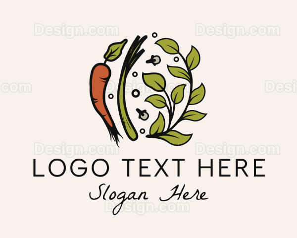 Natural Herb Vegetable Logo