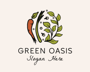 Natural Herb Vegetable  logo design