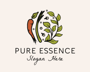 Natural Herb Vegetable  logo design