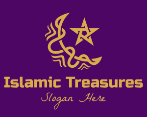 Islamic Moon Star Motif logo