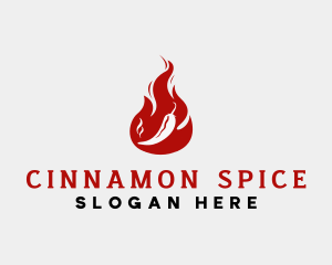 Flame Hot Chili logo design