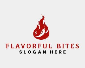 Flame Hot Chili logo design