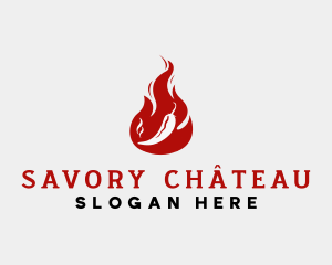 Flame Hot Chili logo design