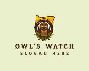 Owl Bird Forest logo design