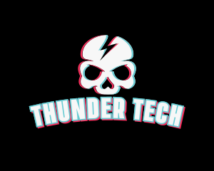 Thunder Skull Glitch logo