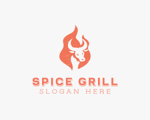 Beef BBQ Steakhouse logo design