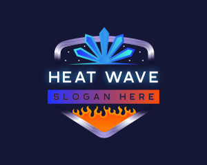 Heat Cold Ventilation logo design