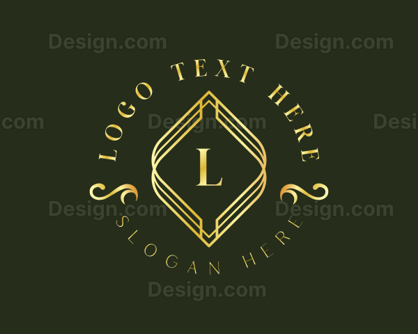 Elegant Geometric Diamond Logo