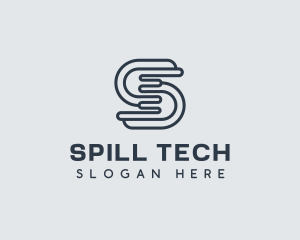 Tech Programmer Letter S logo design