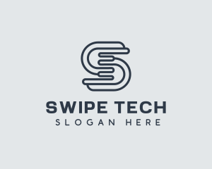 Tech Programmer Letter S logo design