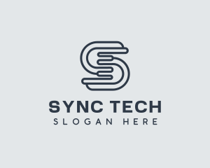 Tech Programmer Letter S logo design