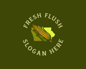 Fresh Iowa Sweet Corn logo design