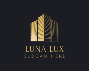 Luxe Gold Building logo design