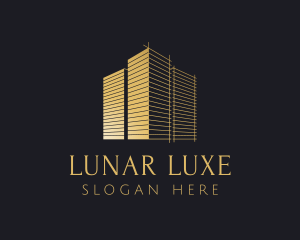 Luxe Gold Building logo design