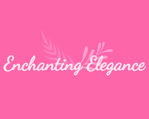 Girly Wellness Cursive logo design