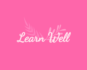 Girly Wellness Cursive logo design