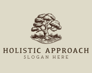 Organic Holistic Tree logo