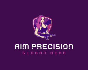 Esports Female Gunner logo