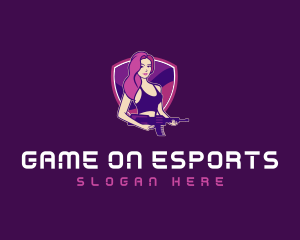Esports Female Gunner logo