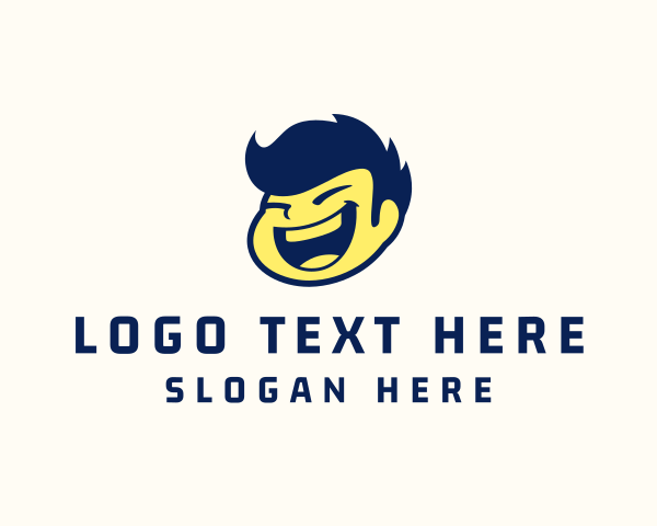 Kid Cartoon Character logo