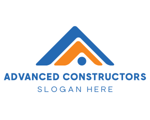 Builder Roof Letter A logo design