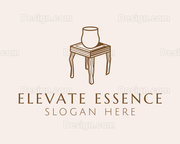 Wooden Furniture Table Logo