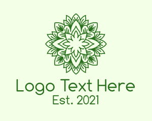 Botanical Eco Leaf logo