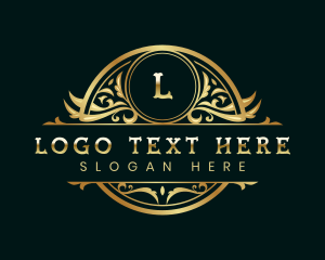 Elegant Floral Ornamental logo