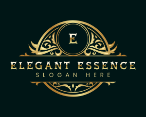 Elegant Floral Ornamental logo design