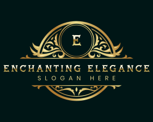 Elegant Floral Ornamental logo design