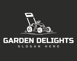 Grass Lawn Mower logo design