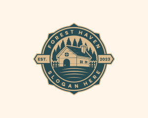 House Forest Property logo design